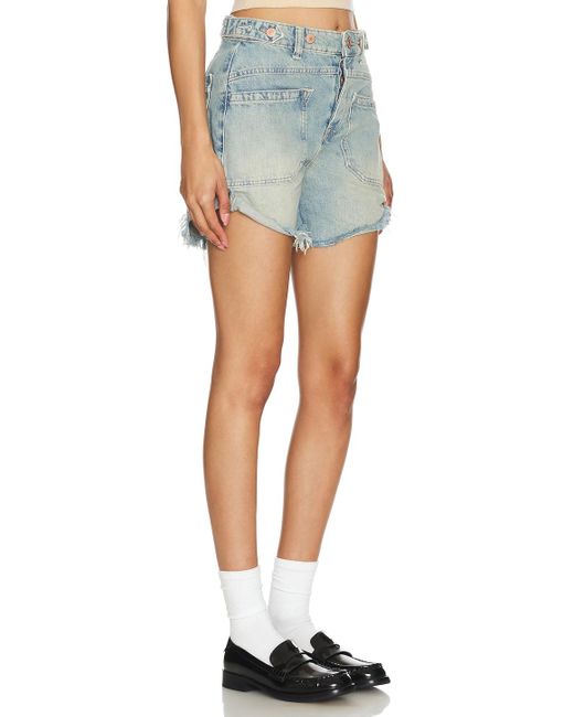 Free People X We The Free Palmer Short Blue