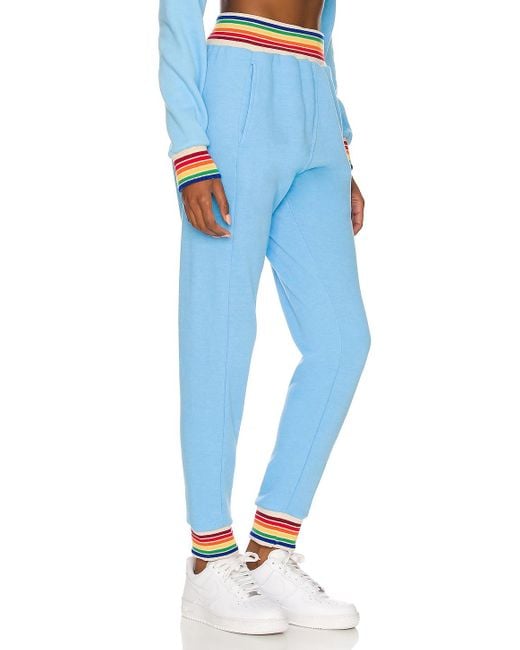 Pantalón deportivo rainbow rib Aviator Nation de color Azul | Lyst