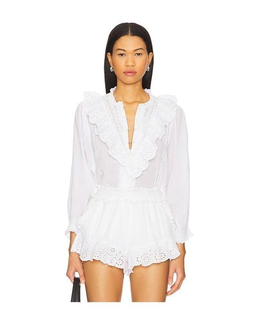 Show Me Your Mumu French ブラウス White