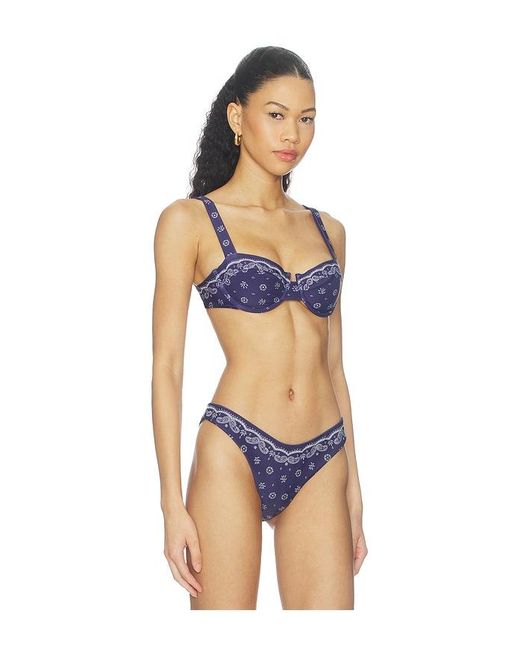 Devon Windsor Blue Lara Bikini Top