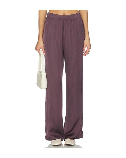 PERFECTWHITETEE Purple Camile Wide Leg Pant