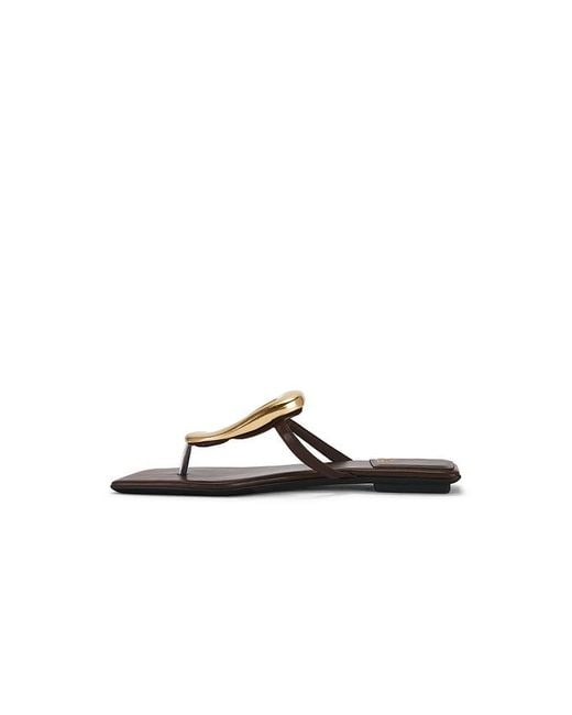 Jeffrey Campbell Black Linques 2 Flat Sandal
