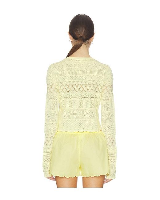 LoveShackFancy Yellow Strick Brigette