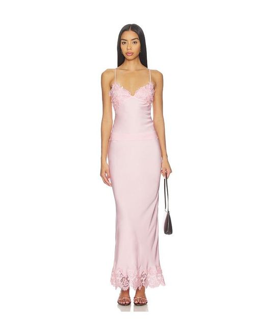 Bardot Pink Elisan Lace Satin Camisole