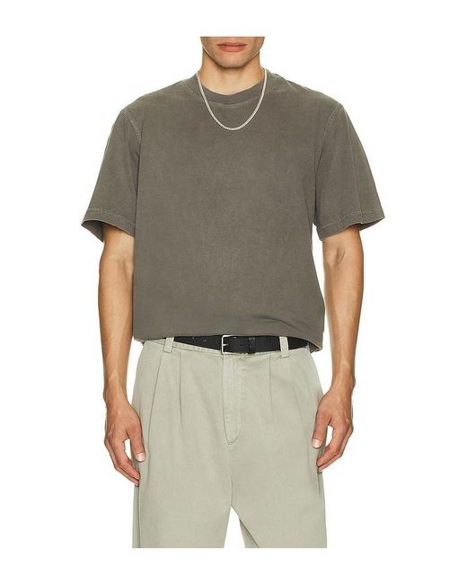 Agolde Gray Asha Mock Neck Tee for men