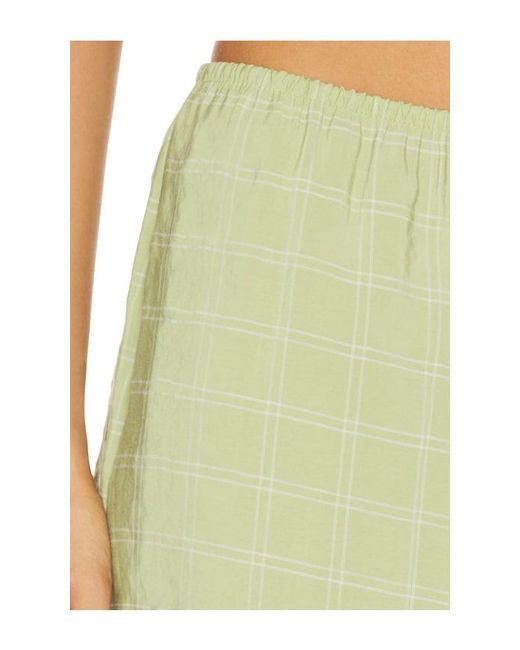 Milkwhite Green Mini Skirt