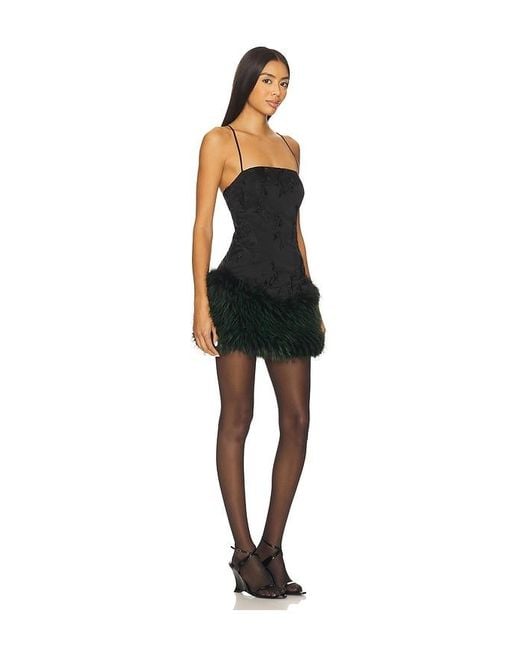 Kim Shui Black Mona Silk Mini Dress