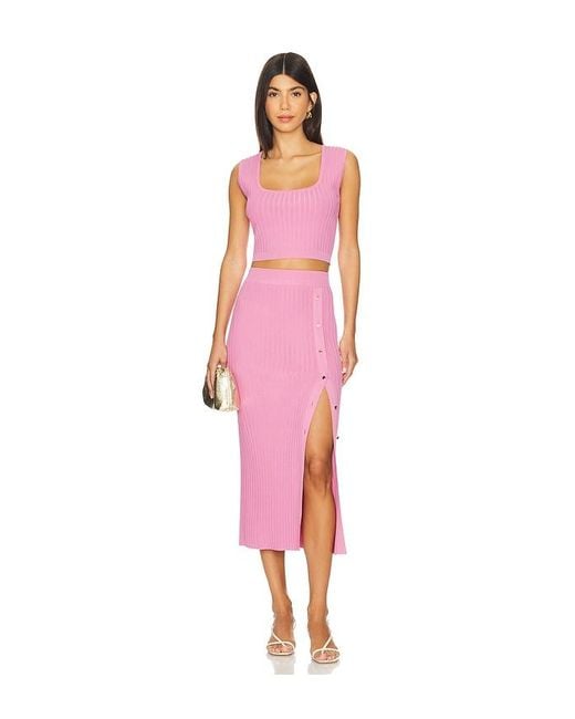 Karina Grimaldi Pink Rossie Knit Set