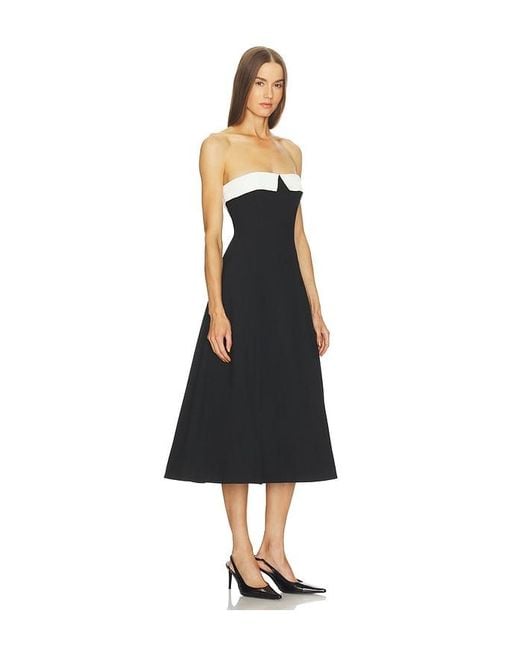 LOBA Black Natalie Midi Dress