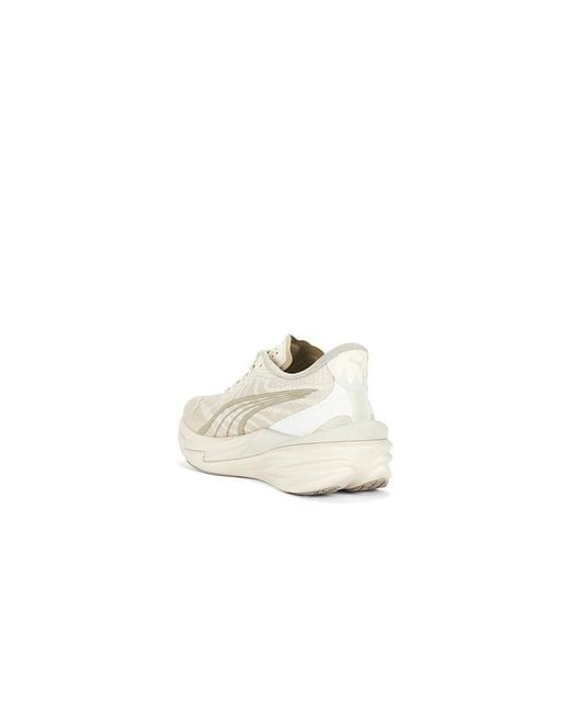PUMA White Deviate Nitro 4 Sneaker