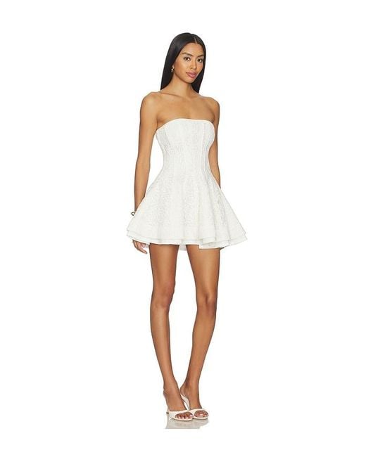 V. Chapman White Rosemary Mini Dress