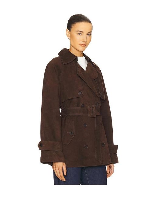 L'academie Brown 'Academie Elae Suede Jacket