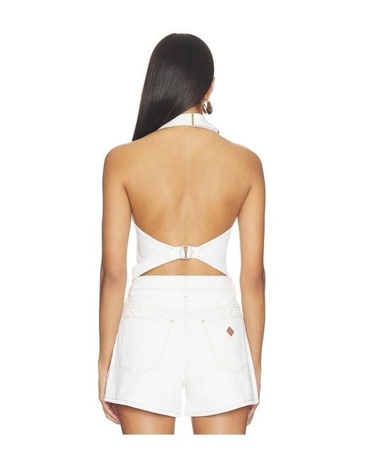 A.Brand White Cest La Vie Top