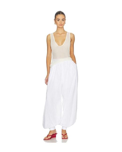 ROTATE BIRGER CHRISTENSEN White Balloon Pleated Pants