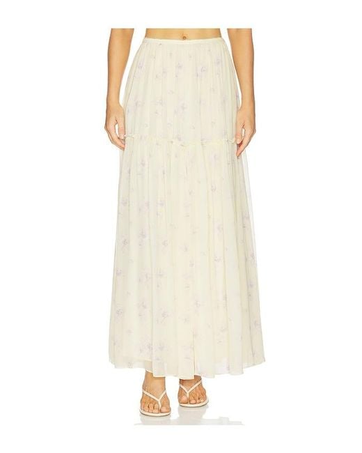 LoveShackFancy White Positano Skirt