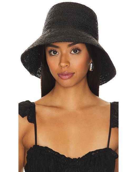 Janessa Leone Black Felix Bucket Hat