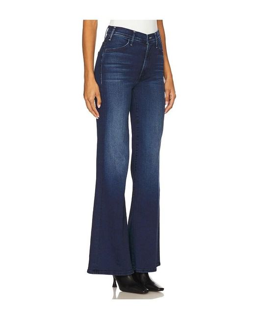 Mother Blue The Hustler Roller Sneak Jeans