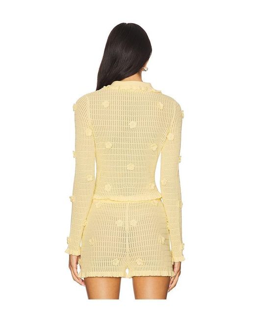 Stone Cold Fox Yellow X Revolve Allayia Floral Cardigan