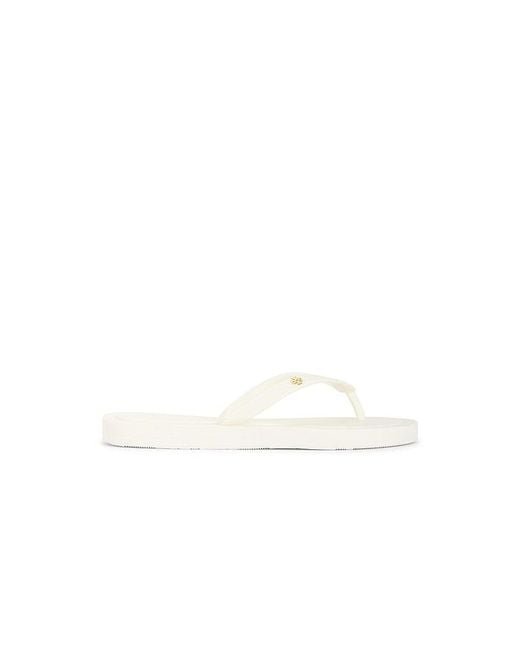 Tory Burch White Kira Padded Flip Flop