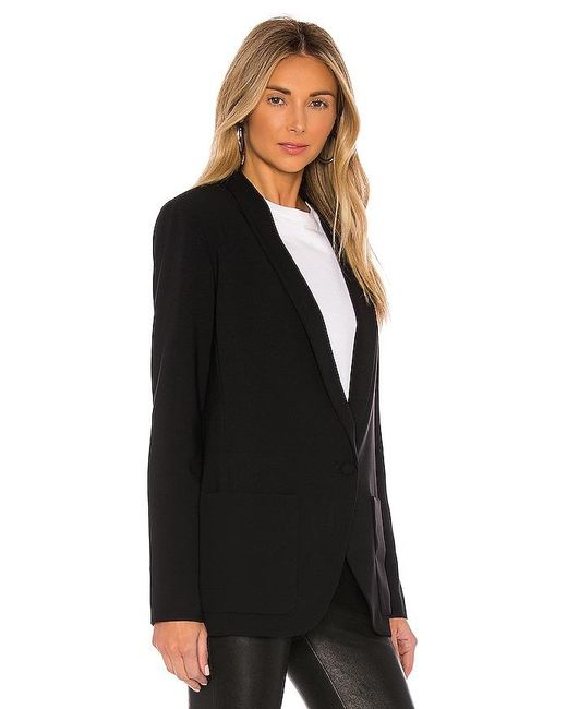 Amanda Uprichard Black Shawl Collar Blazer