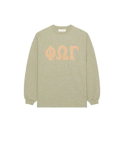 Fear Of God Natural Merch Long Sleeve Tee for men