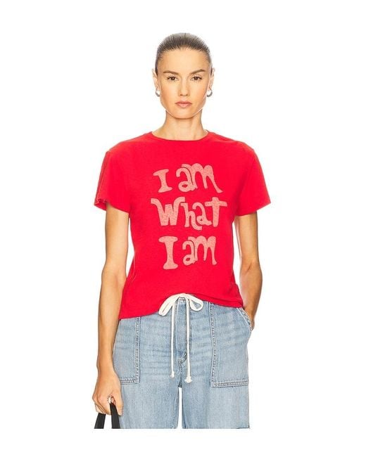 Re/done Red What I Am Classic Tee