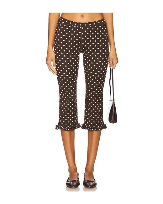 RAT BOI Black Ruffle Capri Pants