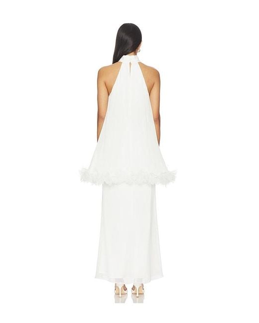 Elliatt White Poppy Layered Gown
