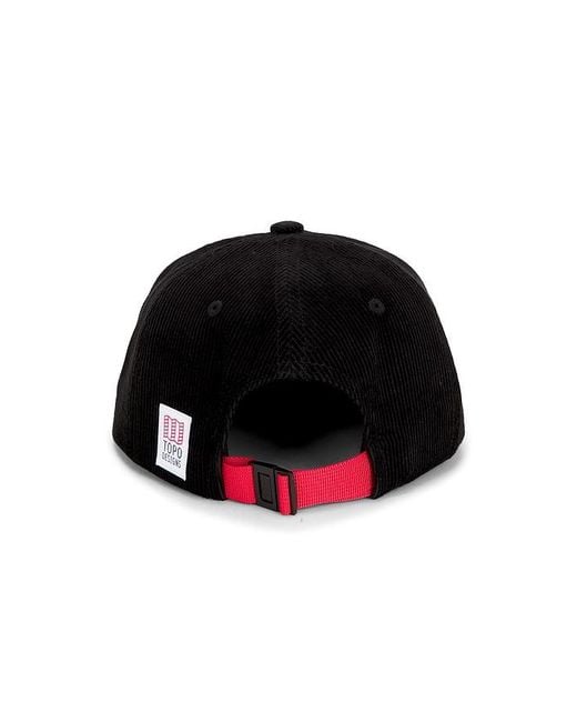 Topo Black Corduroy Trucker Hat for men