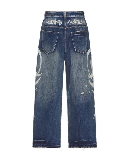 Jaded London Blue Blade Xl Colossus Jeans for men