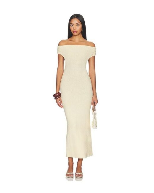 Lovers + Friends White Claudie Off Shoulder Dress