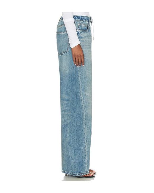 Alexander Wang Blue Balloon Jogger Jeans With Crystal Drawcord