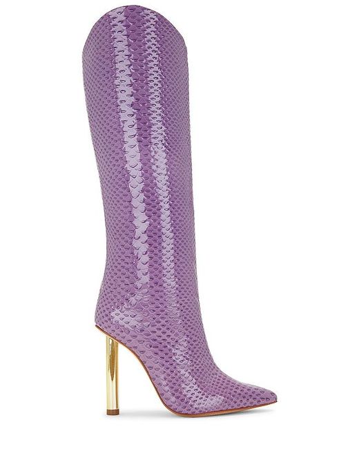 SCHUTZ SHOES Purple Maryana Pin Heel Boot