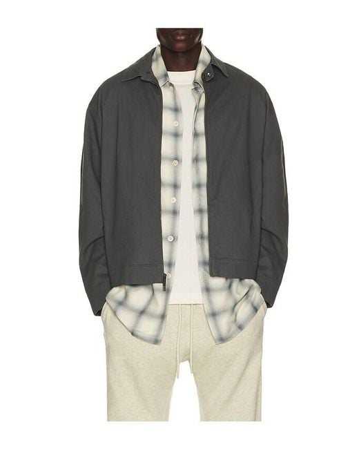 Fear Of God Black Work Jacket for men