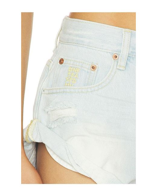 One Teaspoon Blue Bandits Low Waist Denim Short