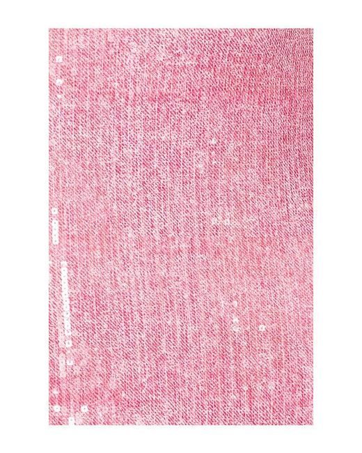 Susana Monaco Pink Clear Sequin Knit Tube Dress