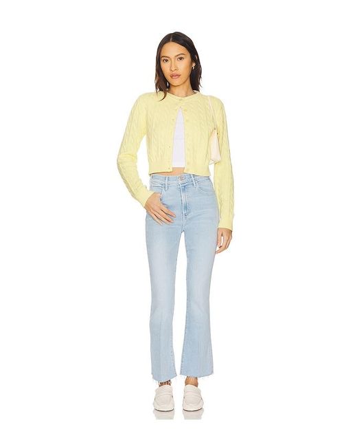 Mother Blue The Hustler Ankle Fray Jeans