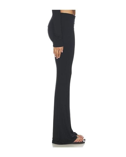 ÉTERNE Blue Foldover Flare Pant