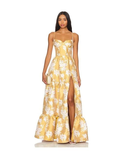V. Chapman Metallic Lucetta Gown