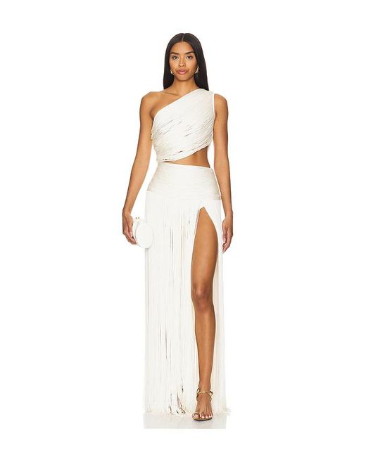 Bronx and Banco White Jafari Sierra Sleeveless Gown