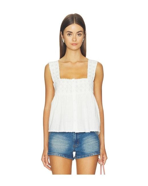 Show Me Your Mumu White Faye Top