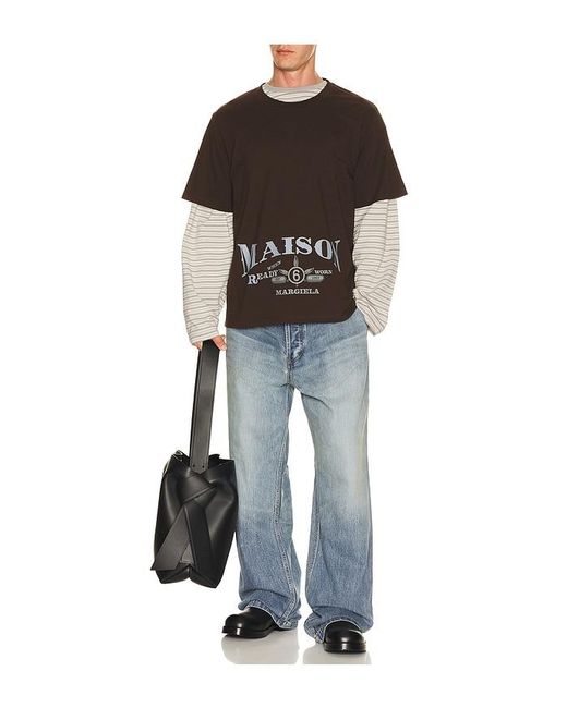 MM6 by Maison Margiela Black Tee Shirt for men