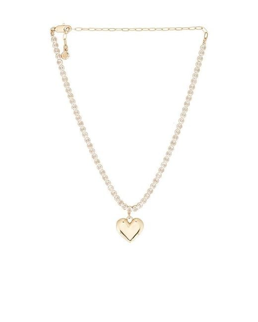 Ettika White Luminous Love Tennis Necklace