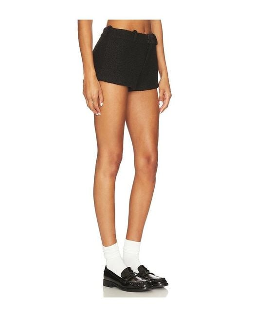 Amanda Uprichard Black Shorts Caresse