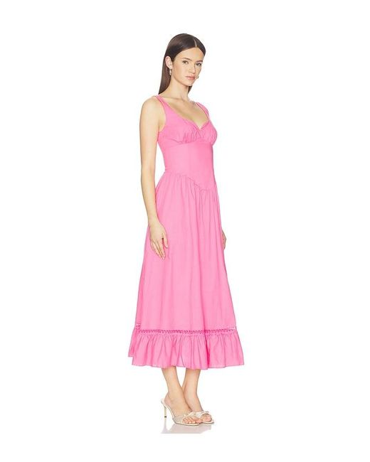 Peixoto Pink Liam Midi Dress