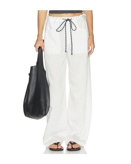 Citizens of Humanity White Brynn Drawstring Trouser