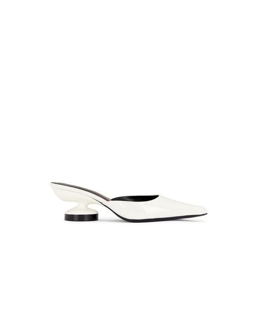 LUCASHEVA White Giorgia Mule