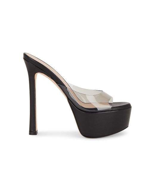Femme Chaussures Chaussures à talons Sandales à talons Sandales à ornements en cristal 110 mm Cuir Stuart Weitzman en coloris Noir 