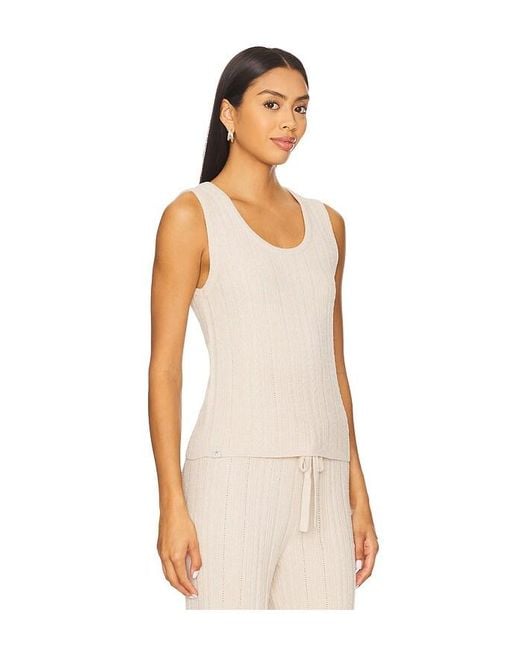 Cozychic Ultra Lite Cable Knit Tank En Color Crema Talla (También En M, S, Xl, Xs) Barefoot Dreams de color Multicolor