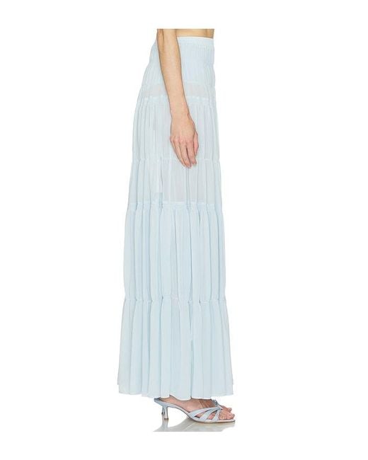 Camila Coelho Blue Yara Maxi Skirt